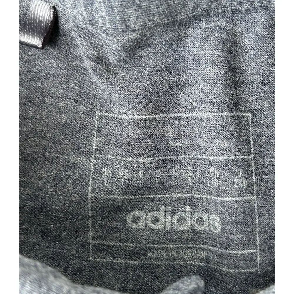 Adidas Heathered Sport Golf Polo Shirt Mens Large Short Sleeve Gray Toftrees CC